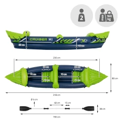 Acheter ✔️ Kayak Xqmax Xq Max Kayak Cruiser X1 325x81x53 Cm Bleu Et Vert ???? -CRESSI Shop 8904b21c12734c0ca888f441a151e5f8
