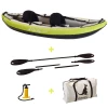 Bon marché ✨ Kangui Canoë Kayak Gonflable Maui 1 À 2 Places + Pagaie + Sac Transport + Pompe Double Action+ Kit De Réparation ???? -CRESSI Shop bdd41f66559d4ae6bc317e6c9c977dc1