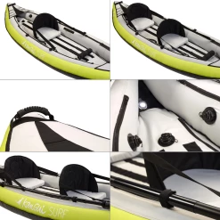 Bon marché ✨ Kangui Canoë Kayak Gonflable Maui 1 À 2 Places + Pagaie + Sac Transport + Pompe Double Action+ Kit De Réparation ???? -CRESSI Shop f984751c076f469cb3658b2abd72aa3b